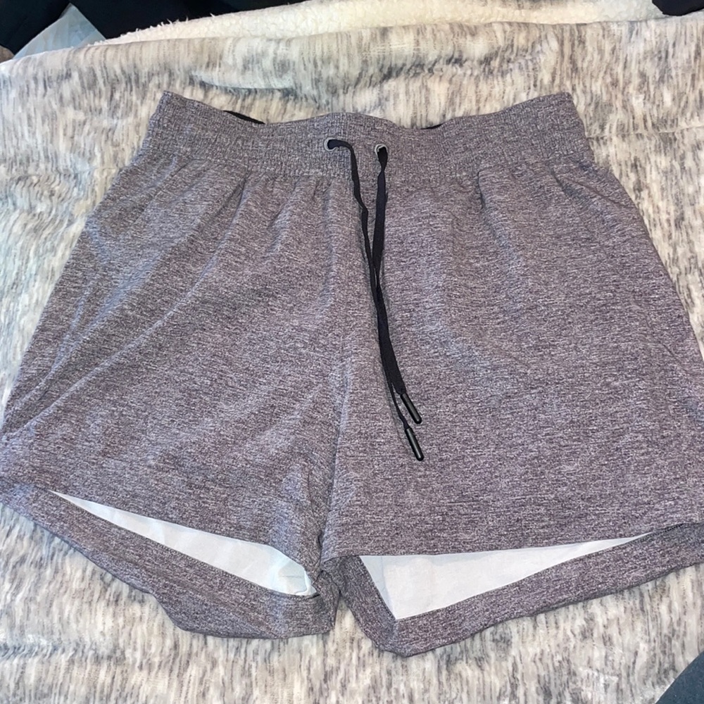 Lululemon gray drawstring shorts